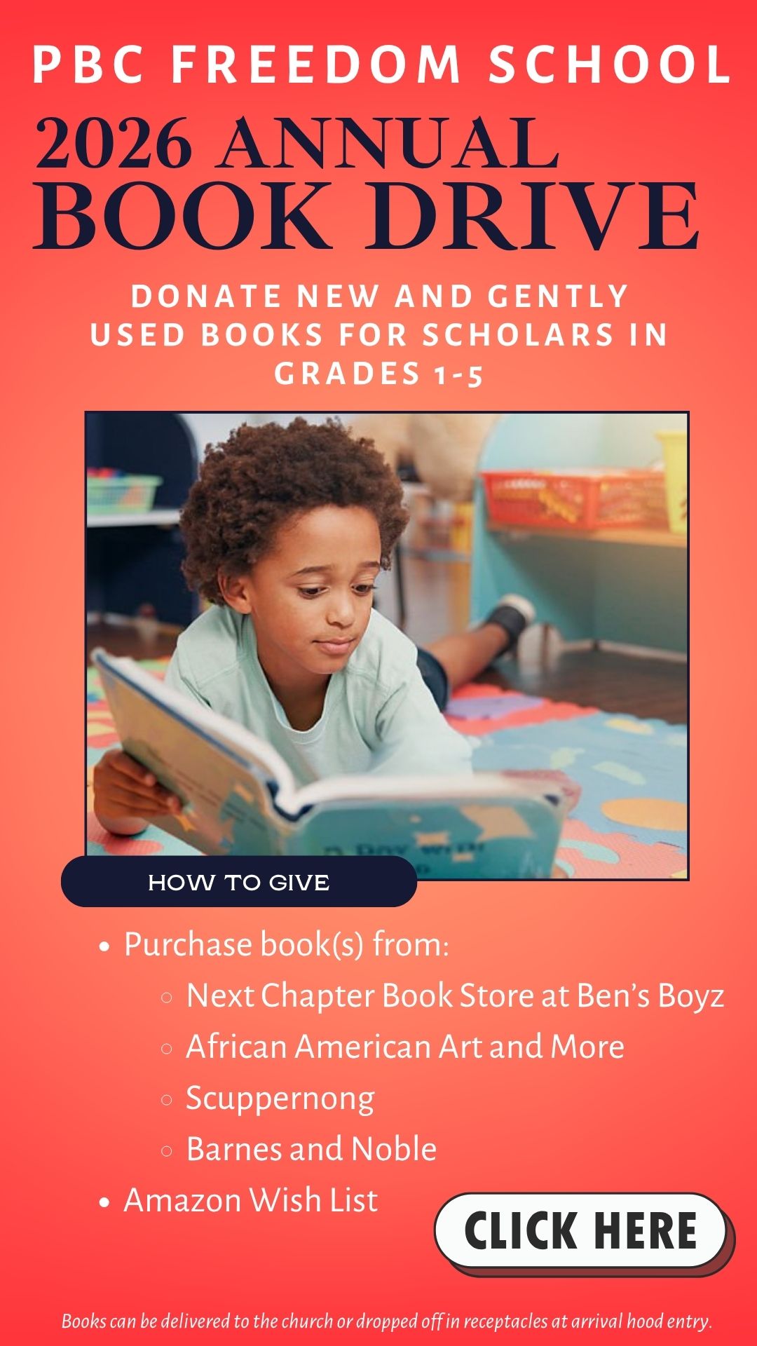 Freedom School Book Drive